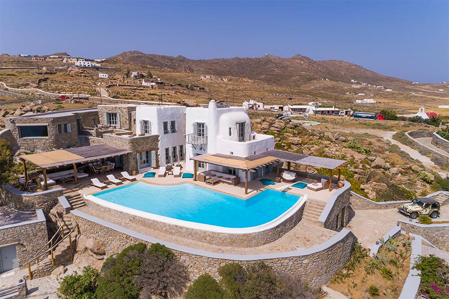 the king of villas rental mykonos