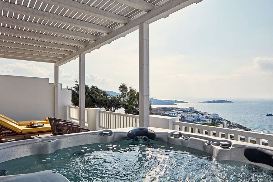 Delos Premium Junior Suite Sea View with Private Pool & Outdoor Jacuzzi