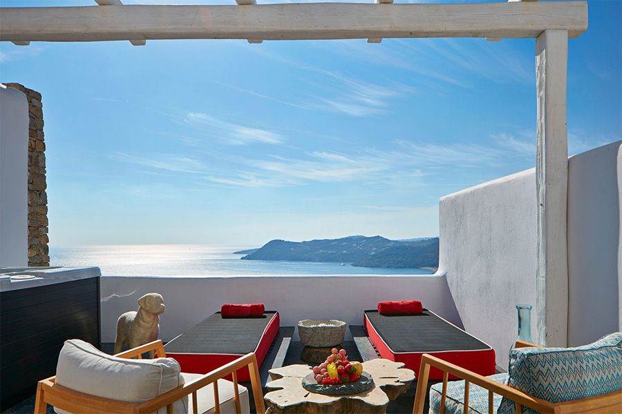 Avaton Grand Mystique Suite with Outdoor Jacuzzi