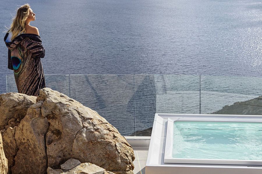 Panoptis Suite | Honeymoon retreat with outdoor jacuzzi